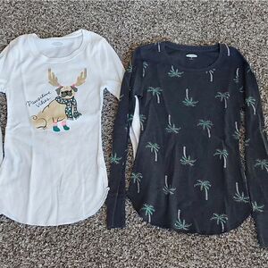 Two Old Navy Thermal Tops Sz XS